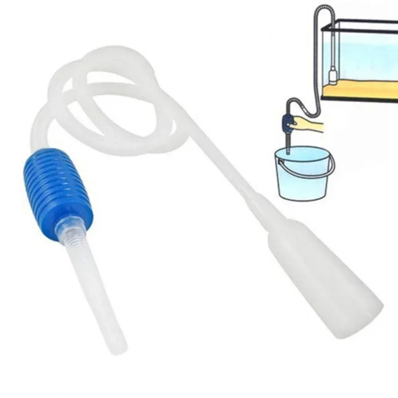 Аквариумный сифон Stofzuiger Pomp Semi-Automatische Water Veranderen Wisselaar Гравийный фильтр Acuario Accessoires