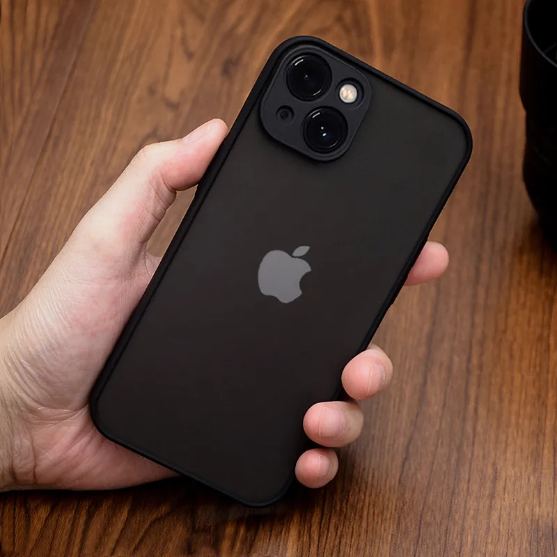 

Luxury Matte Transparent Phone Cases For iPhone 11 12 13 Pro XS Max Mini X XR 8 7 6 Plus SE 2 Camera Protection Shockproof Cover