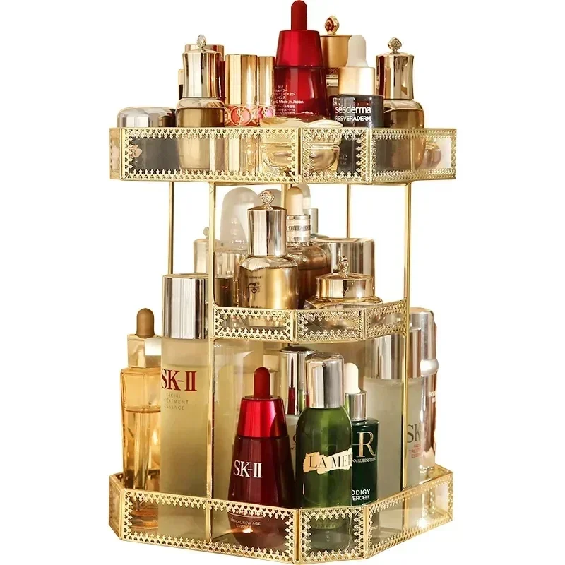 

Rack Rack Table Art Whirling Care Nordic Iron Storage Style Perfume Product Lipstick Skin Finishing Rack Cosmetic