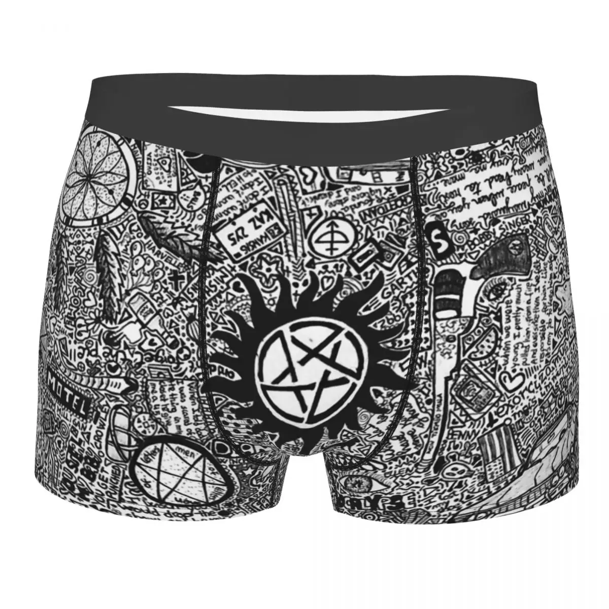 

Cool Supernatural Underpants Homme Panties Men's Underwear Ventilate Shorts Boxer Briefs