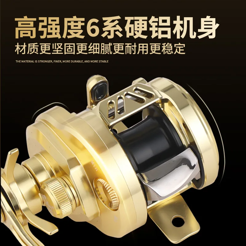 Фото Барабанное колесо для микроobject Stream Makou, белая полоса, магнитный тормоз с ЧПУ, колесо Luya, колесо для рыбалки в пресной морской воде №3
