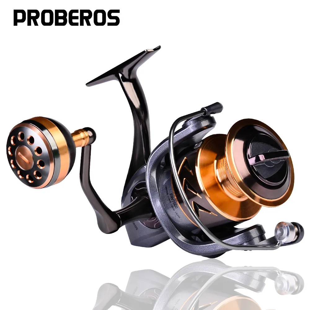 

PROBEROS Spinning Reel 11-21KG Max Drag Fishing Reel 2000-7000 Series CNC Mechine Fishing Wheel Metal Spool Saltwater Bass Reel