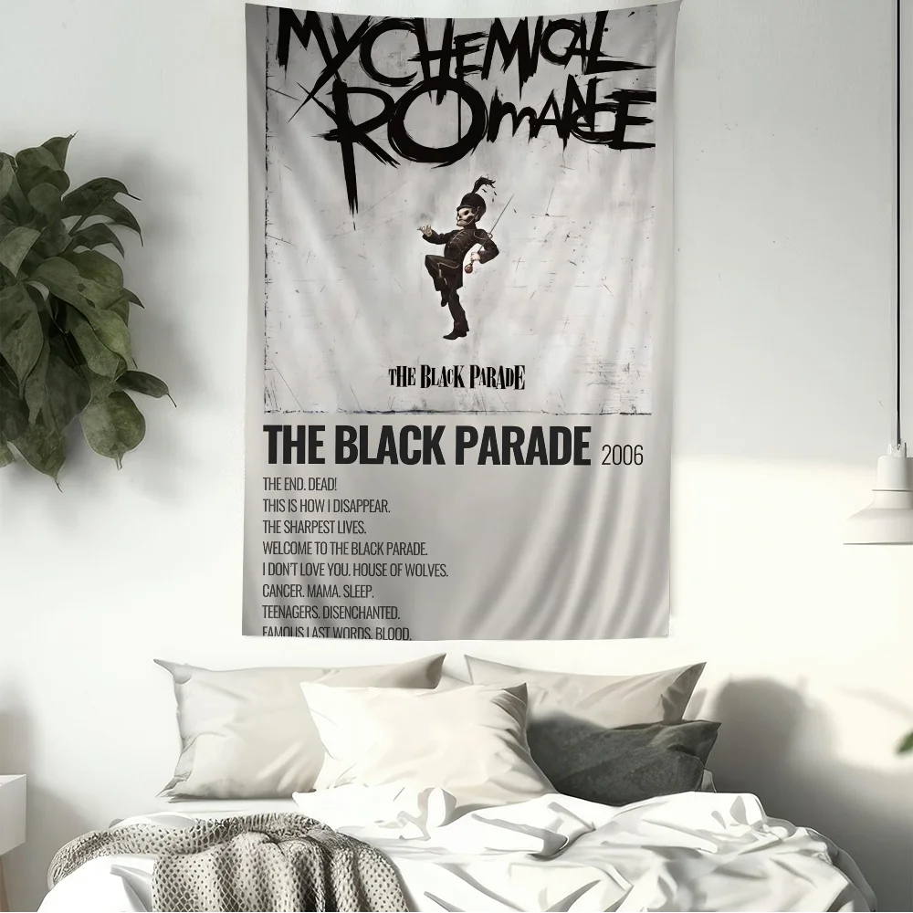 My C-Chemical R-Romance Band Tapestry Art Printing Japanese Wall Anime Hanging Home Decor