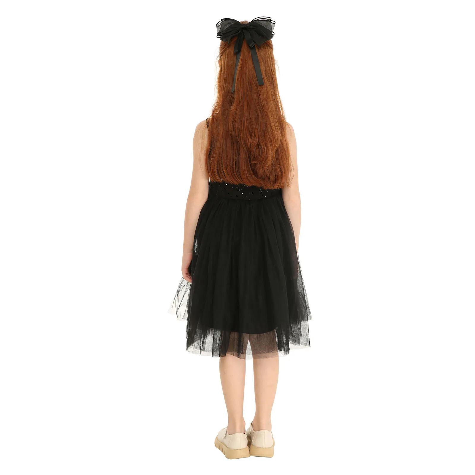 Платье-пачка для девочек без рукавов на тонких бретельках