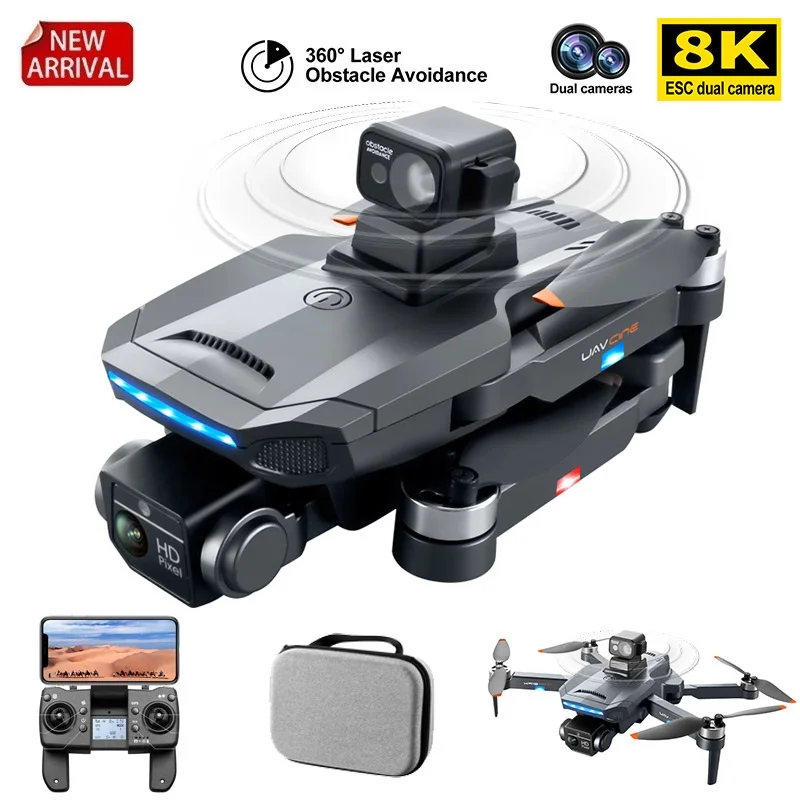 

2022 New K918 MAX GPS Drone 4K Professional Obstacle Avoidance 8K DualHD Camera Brushless Foldable Quadcopter RC Distance 1200M