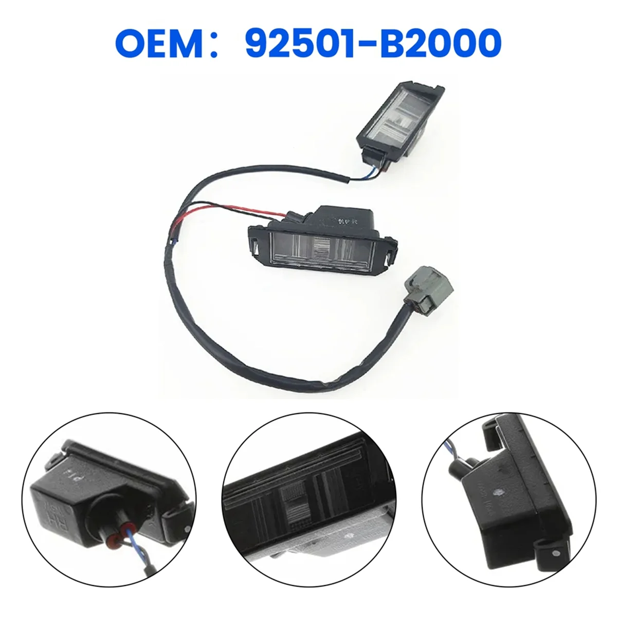 Лампа заднего номерного знака 92501B2000 LH и RH для Kia Soul