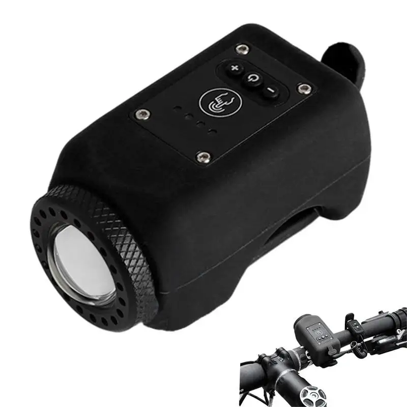 

Bicycle Horn Light Bicycle Lights For Night Riding Rechargeable Bicycle Headlight With 110 DB Tweeter For Safety Cycling