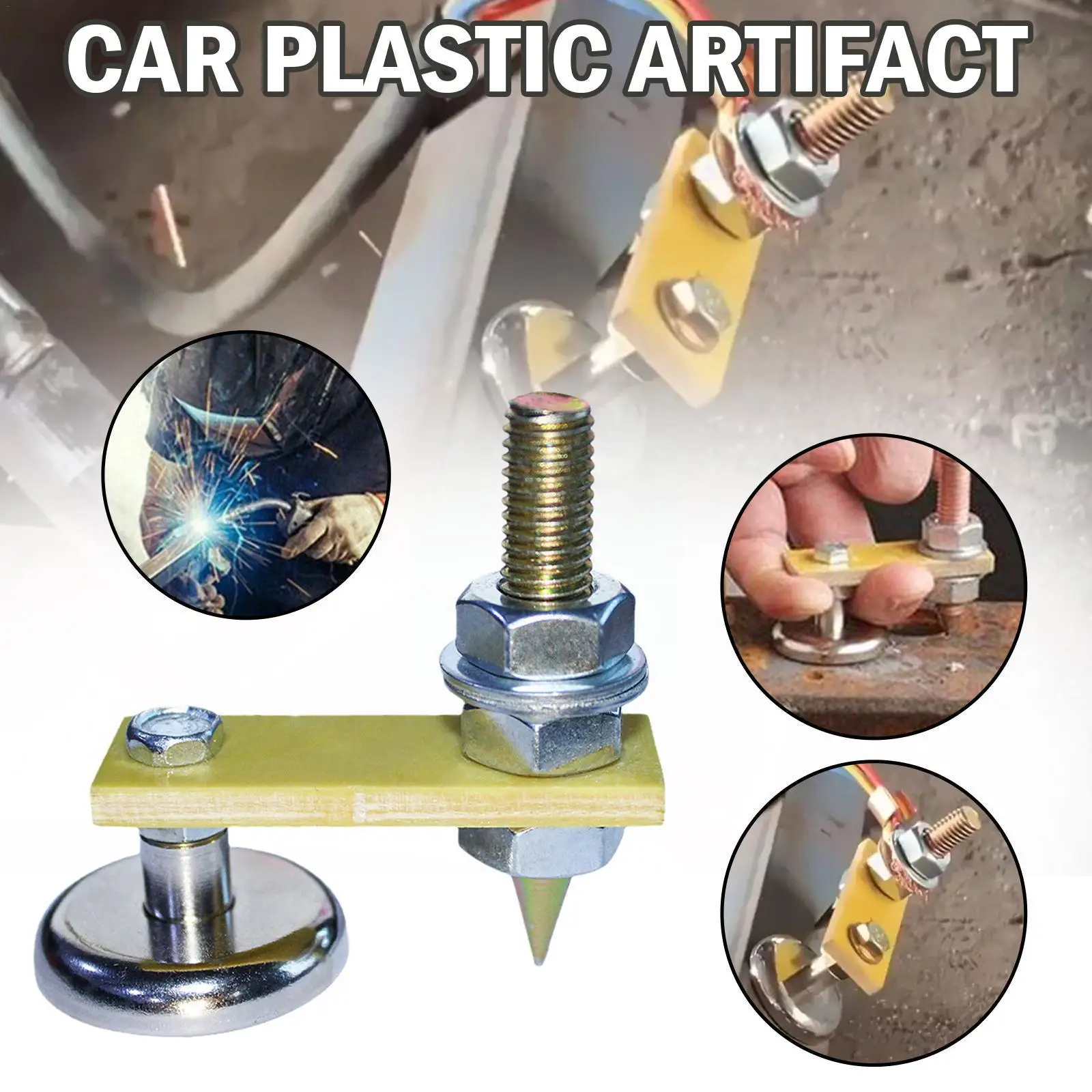 

Car Dent Repair Spare Parts Stud Welding Machine Spotter Removal Bodywork Earth With Tool Dent Car Magnetic Auto Accessorie E1n9