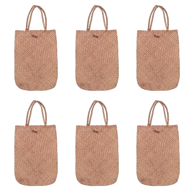 

DOME 6X Women Fashion Designer Lace Handbags Tote Bags Handbag Wicker Rattan Bag Shoulder Bag Shopping Straw Bag
