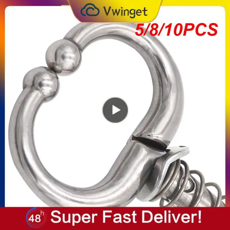 

5/8/10 шт., металлические кольца для носа скота