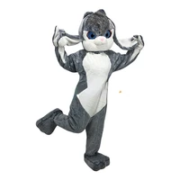 long haired rabbit animal costume mascot cartoon performance custom costumes mascot walking doll costume