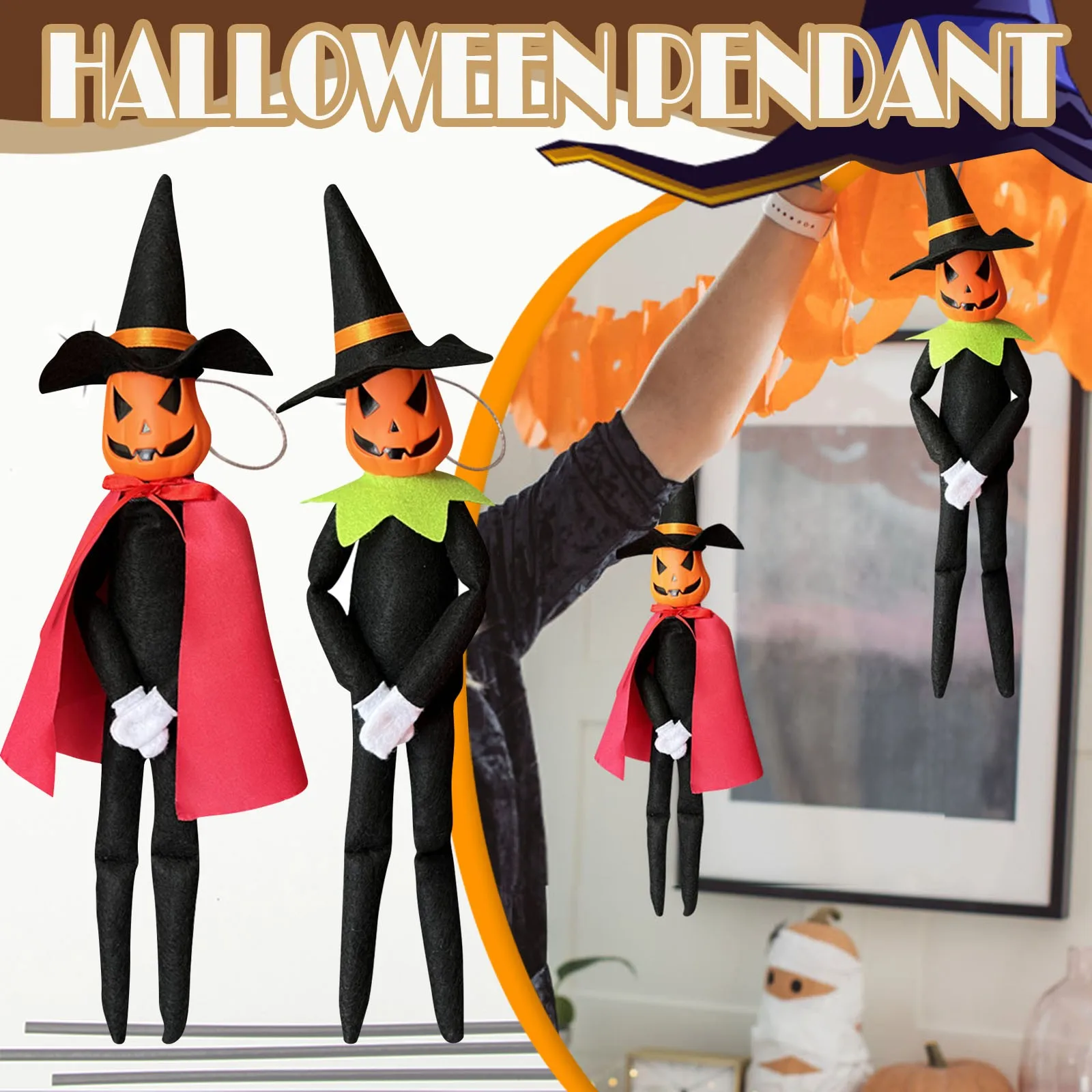 

Halloween Hanging Ghost Decorative Pumpkin Ghost Straw Pendant Halloween Decoration For Home House Bar Party декор для дома