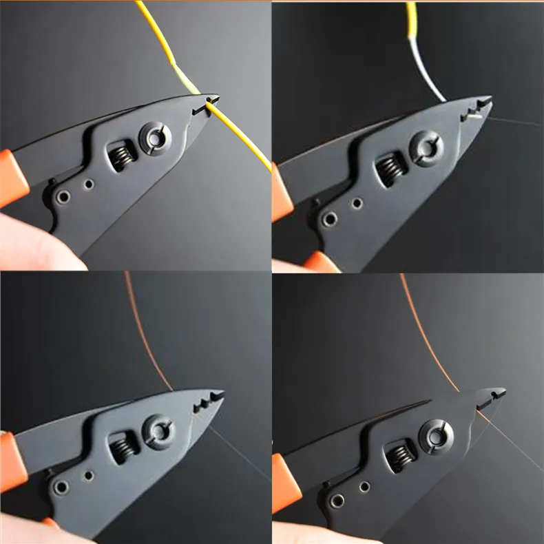 2PCS TriBrer Miller fiber cable stripping pliers TTF-01 Double mouth stripper TTF-02 Three port strippers 125μm-3mm