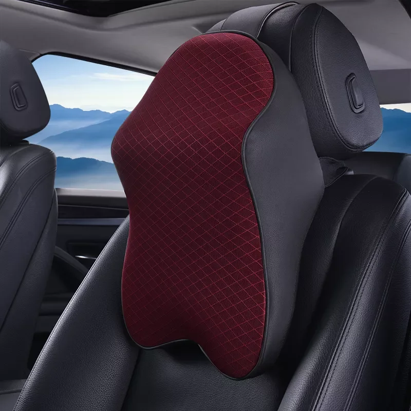 

Car Neck Pillow Adjustable Head Restraint 3D Memory Foam Auto Headrest Travel Pillow Neck Support Holder Seat Covers Car Styling