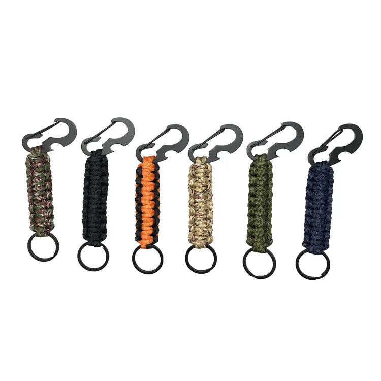 

Наружный брелок-кольцо для ключей, подвеска, шнур, веревка для кемпинга, набор для выживания, аварийный узел, открывалка для бутылок, брелок