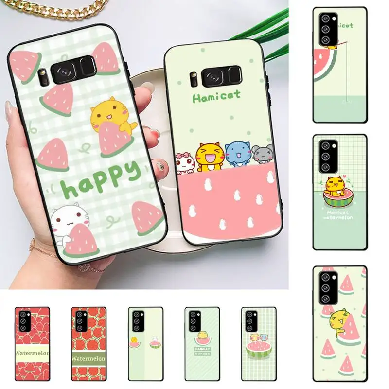 

watermelon cat Phone Case for Redmi 8 9 9A for Samsung J5 J6 Note9 for Huawei NOVA3E Mate20lite cover