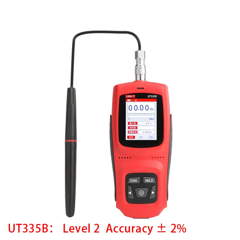 Фото UNI-T UT335B Гаусс-метр с постоянным магнитом Ручной цифровой измеритель Тесла Измеритель магнитного потока Поверхностное магнитное поле Точность 2% №4