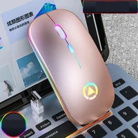 mouse dpi adjustable wireless mouse global languages mute wireless mouse charging bluetooth glowing computer accessories office