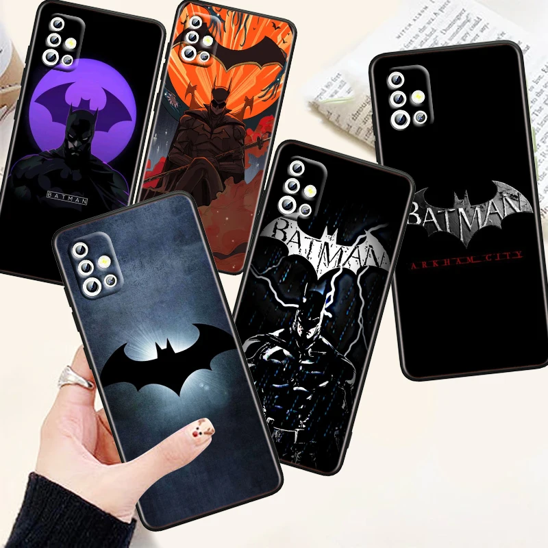 

Batman Superhero Fashion Art Phone Case For Samsung A73 A72 A71 A54 A53 A52 A51 A42 A33 A32 A23 A22 A21S A13 A04 A03 5G Black