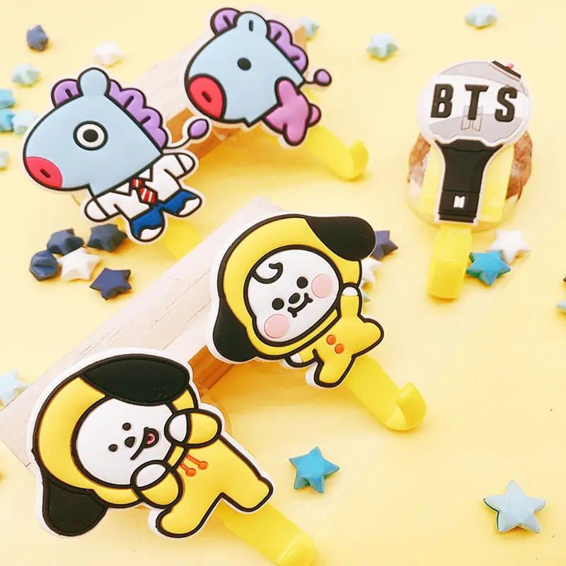 Line Friends BT21 Хими мультфильм студенческий крючок для общежития Cooky Shooky Mang домашняя