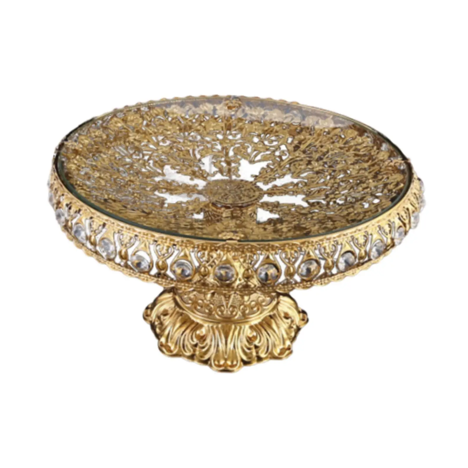 Стеклянная тарелка с фруктами домашний декор подставка для торта корзина хлеба