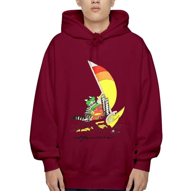 

B KLIBAN HAWAII FA CA TOURIS SAILBOA BEER CARTOON SweatSweatshir US Autumn Stree Plus Autumn Outerwear Hoodies