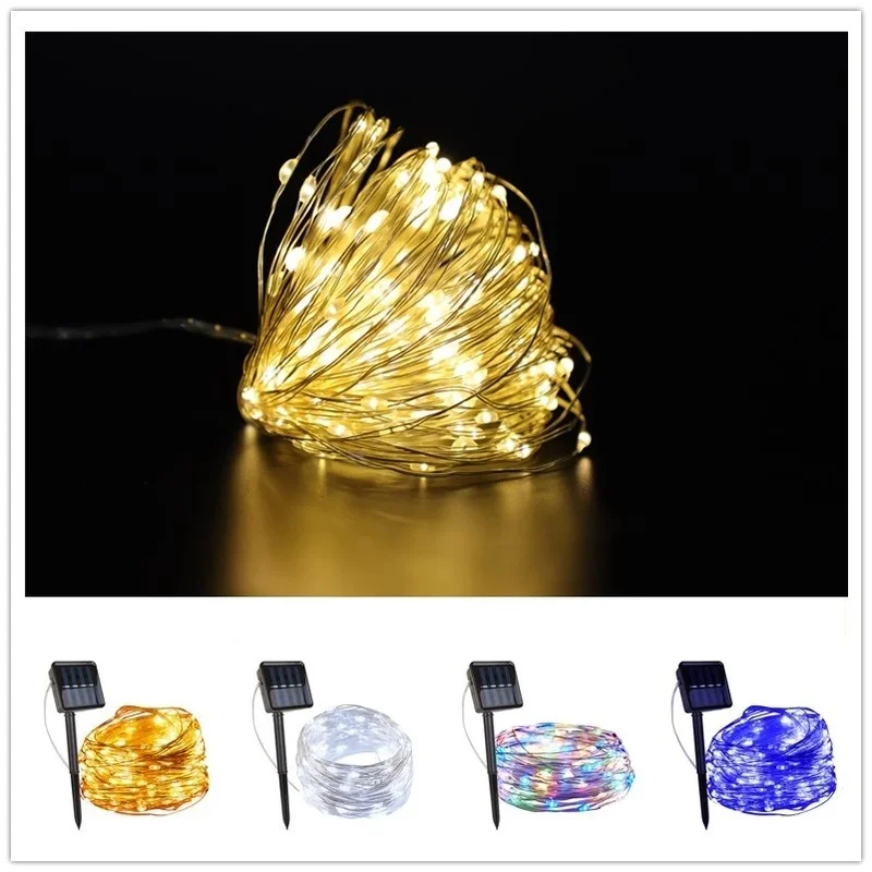 

LED Solar Light Outdoor Waterproof Fairy Garland String Lights Christmas Party Garden Solar Lamp Decoration 5/10/20/30M