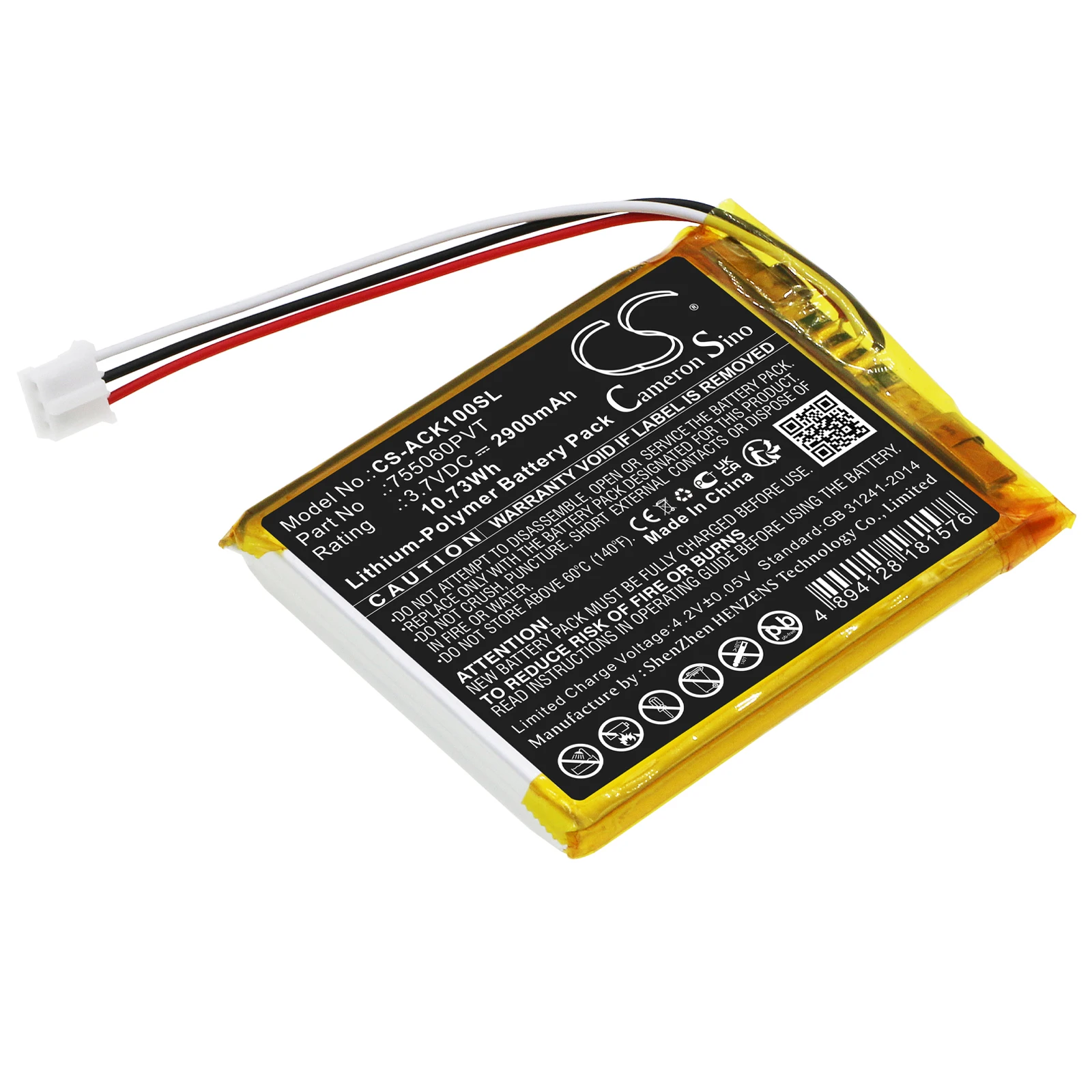 Диагностическое устройство для autokeysпротоol 755060PVT Φ Вольт 3.7 емкость 2900mAh / 10.73Wh