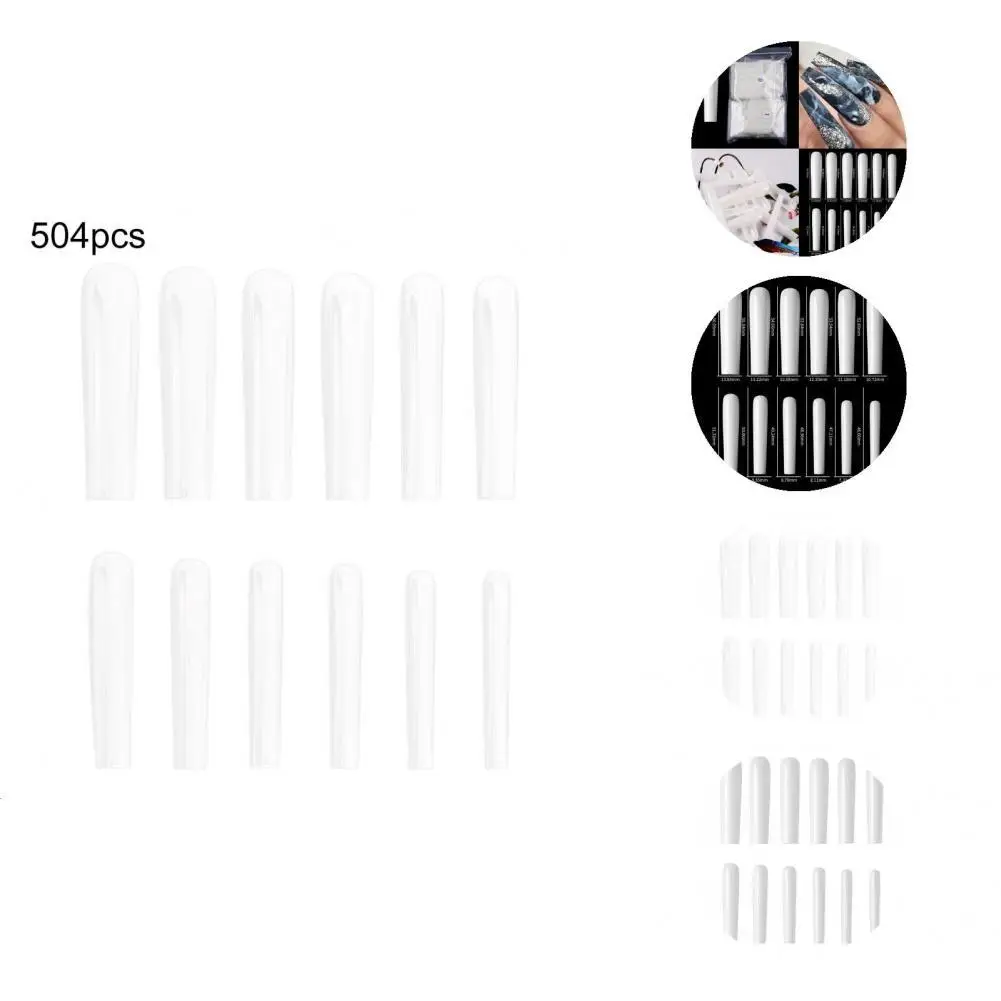 

Super Long 504Pcs/Set Delicate Convenient Nail Extension Tip Attractive for Girl