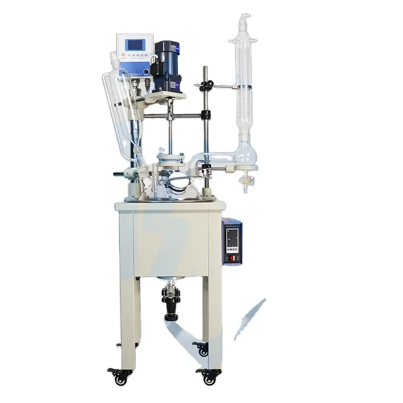 

Electric Heating Single Glass Reactor With Water Oil Bath