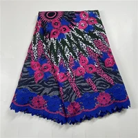 high quality top fashion ankara wax fabric printing wax african cotton lace fabric design swiss voile lace in switzerland 1043