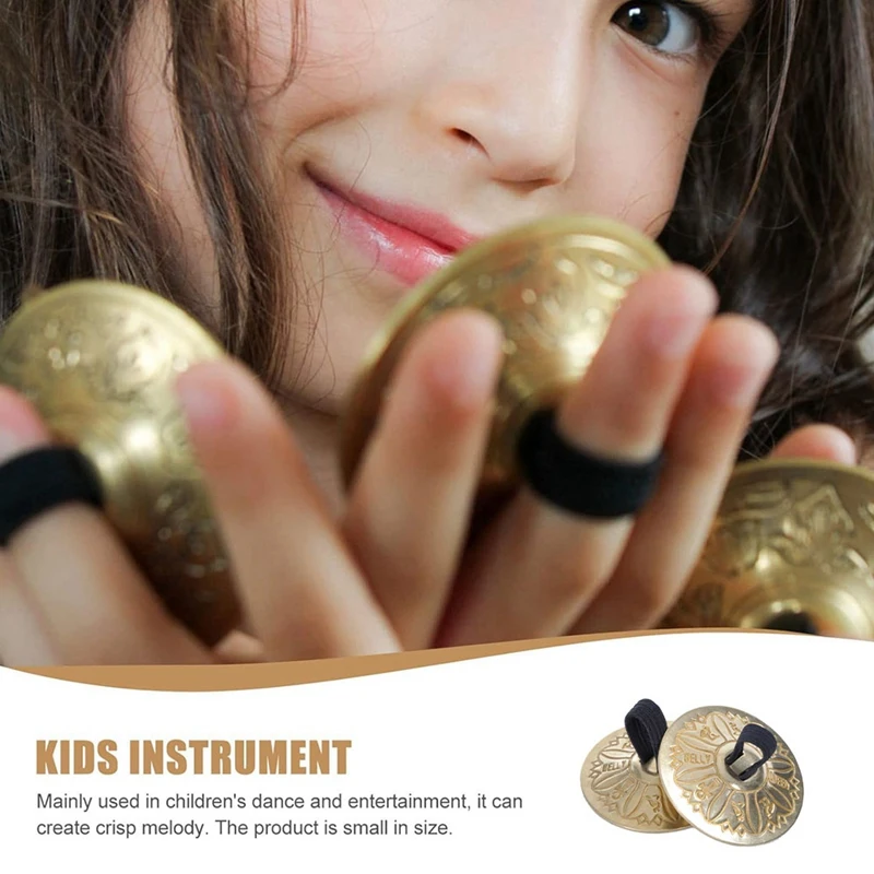 Пальцевые тарелки ручные для танца живота Zills с резинкой ударный музыкальный