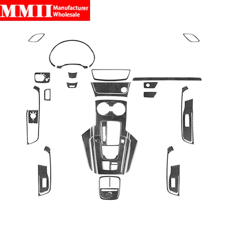 

Car Console Panel Dashboard Air Vent Set Trim Carbon Fiber Sticker For Audi A3 S3 RS3 8V 2013 2014 2015 2016-2019 Accessories