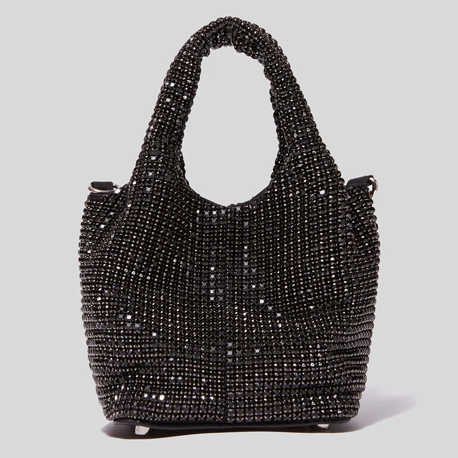 

2022 New Rhinone Handbag for Women Bag Diamonds Shoulder Bucket Bag Purse Ladies Female Crossbody Bag shining diamond bag