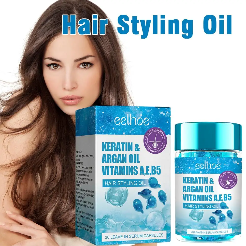 Витаминная капсула для волос Кератиновое масло против выпадения