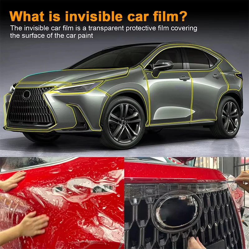 Фото Для Lexus NX 250 350 350H 450H 2022 2023 2024 Прозрачный комплект из ТПУ с бюстгальтером, наклейка, предварительно вырезанная PPF, защитная пленка для автомобильной краски от царапин №2