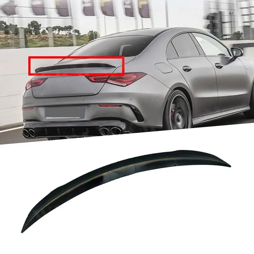 

ABS Car Rear Spoiler Wing Trunk Lip for Mercedes Benz W118 C118 CLA35 CLA180 CLA200 CLA250 CLA45 AMG Line 2019 - 2024 Boot