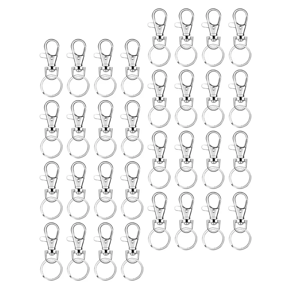 160 Pcs Key Chain Lobster Ring Clip Swivel Clasps Heavy Duty Hook Dog Buckle Bag Accessories Multitool Keychain