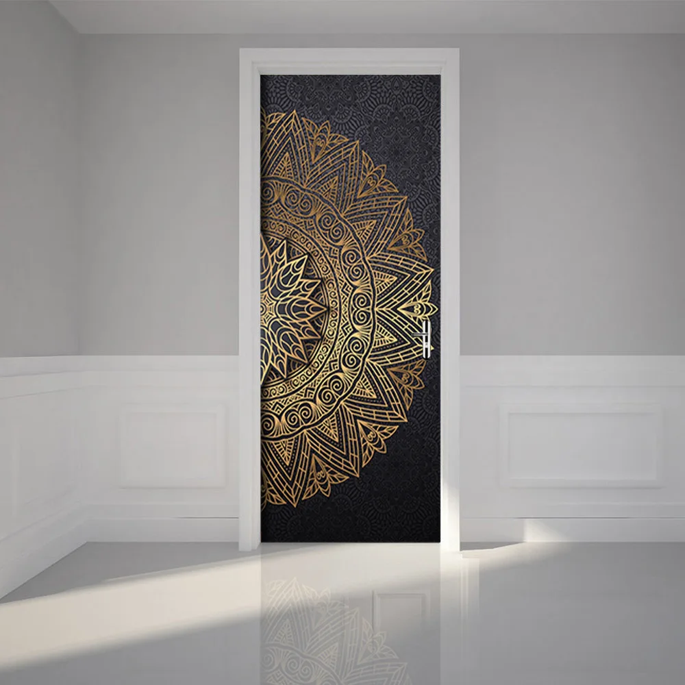 

Имитация дверной наклейки, украшение для двери в спальне и ванной комнате, самоклеящийся Съемный ПВХ домашний декор, самоклеящийся плакат, ...