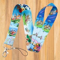 a0206 anime spaceship cartoon funny lanyards for key id card gym cell phone strap usb badge holder rope cute key chain