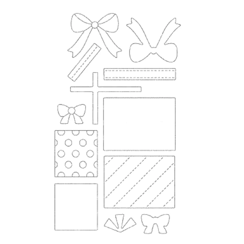 Новинка 2022 Подарочная коробка галстук-бабочка набор металлических пресс-форм