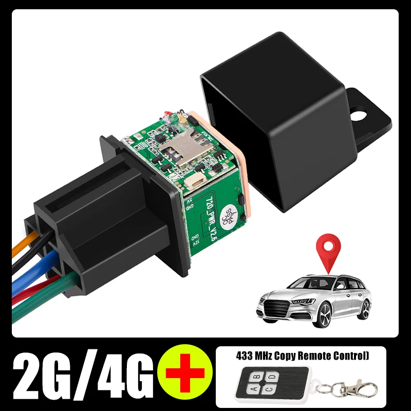 

Mini Car GPS Tracker 2G 4G Real Time Tracking Device Anti-lost Locator Remote Control Anti-theft Monitoring Multi-Alarms