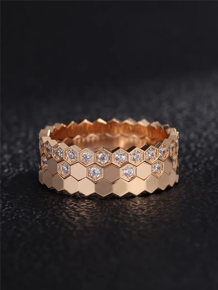 

ЧПУ европейские и американские высококачественные искусственные бриллиантовые инкрустации для женских универсальных многослойных модных ювелирных изделий из серебра 925 пробы