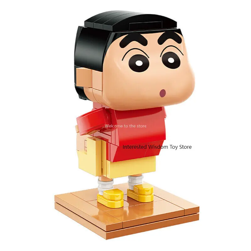 

Keeppley Cute Japanese Anime Crayon Brickheadz Assembled Building Blocks Anime Tide Play Peripheral Ornaments for Children Gift