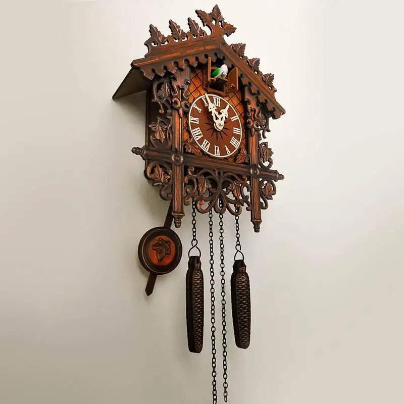 

Big Discount Wooden Cuckoo Clock Handmade Wall Cuckoo Clock Traditional Wooden Clock Home Wall Clocks For Decor New Year Gifts