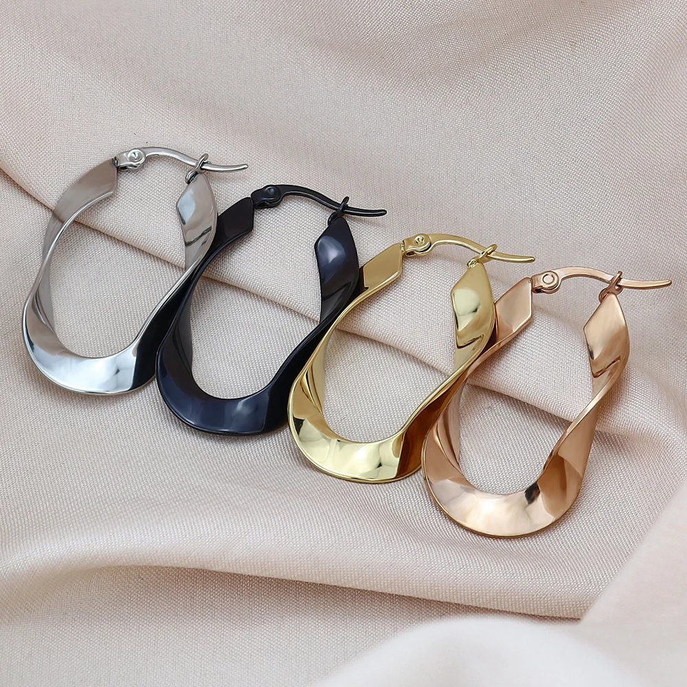 Серьги из нержавеющей стали Европейская и американская мода индивидуальное