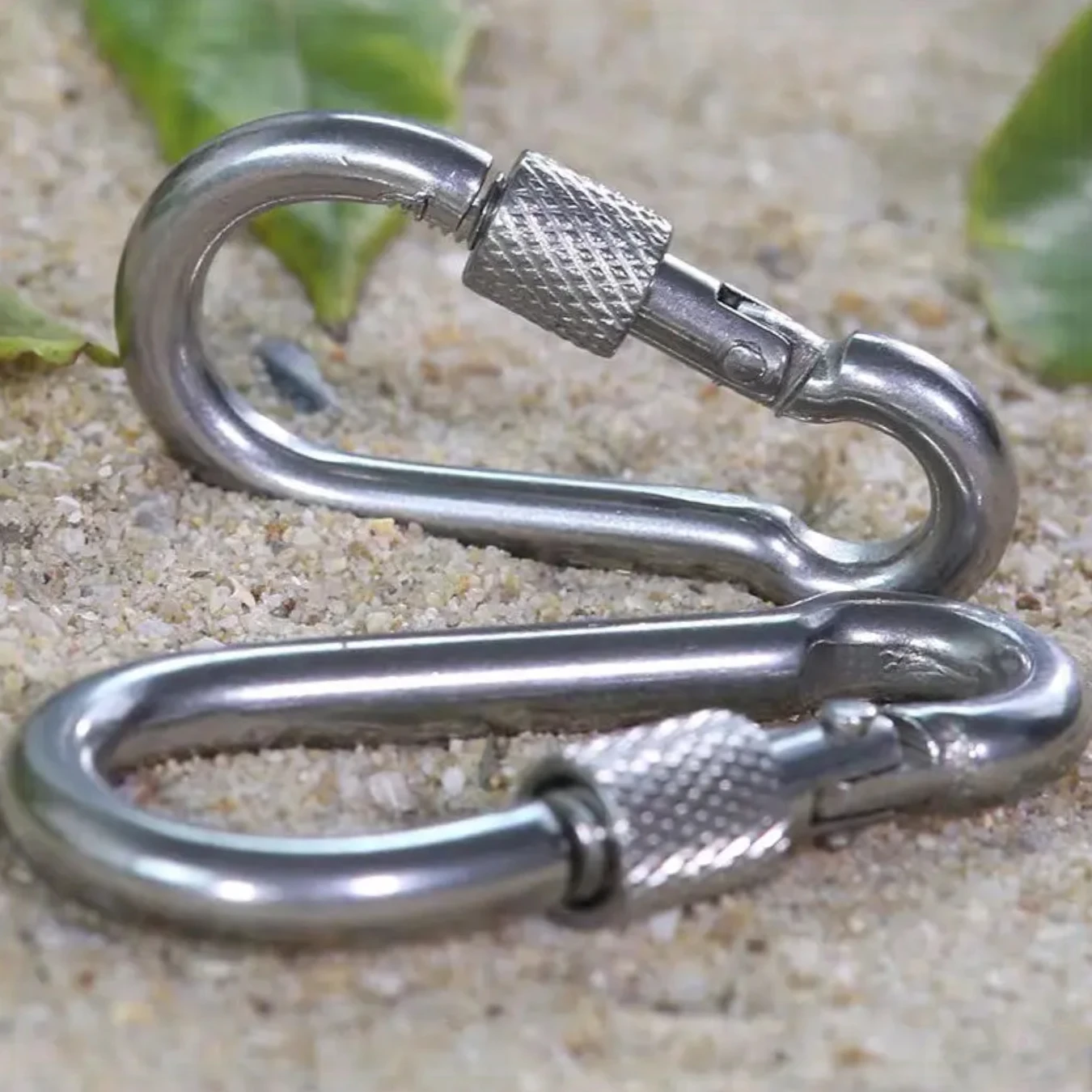 M6/M8/M10 304 серебряное стопорное кольцо из нержавеющей стали безопасный карабин