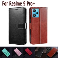 case for realme 9 pro plus cover magnetic card flip wallet leather protective phone etui book for realme9 pro plus case rmx3393