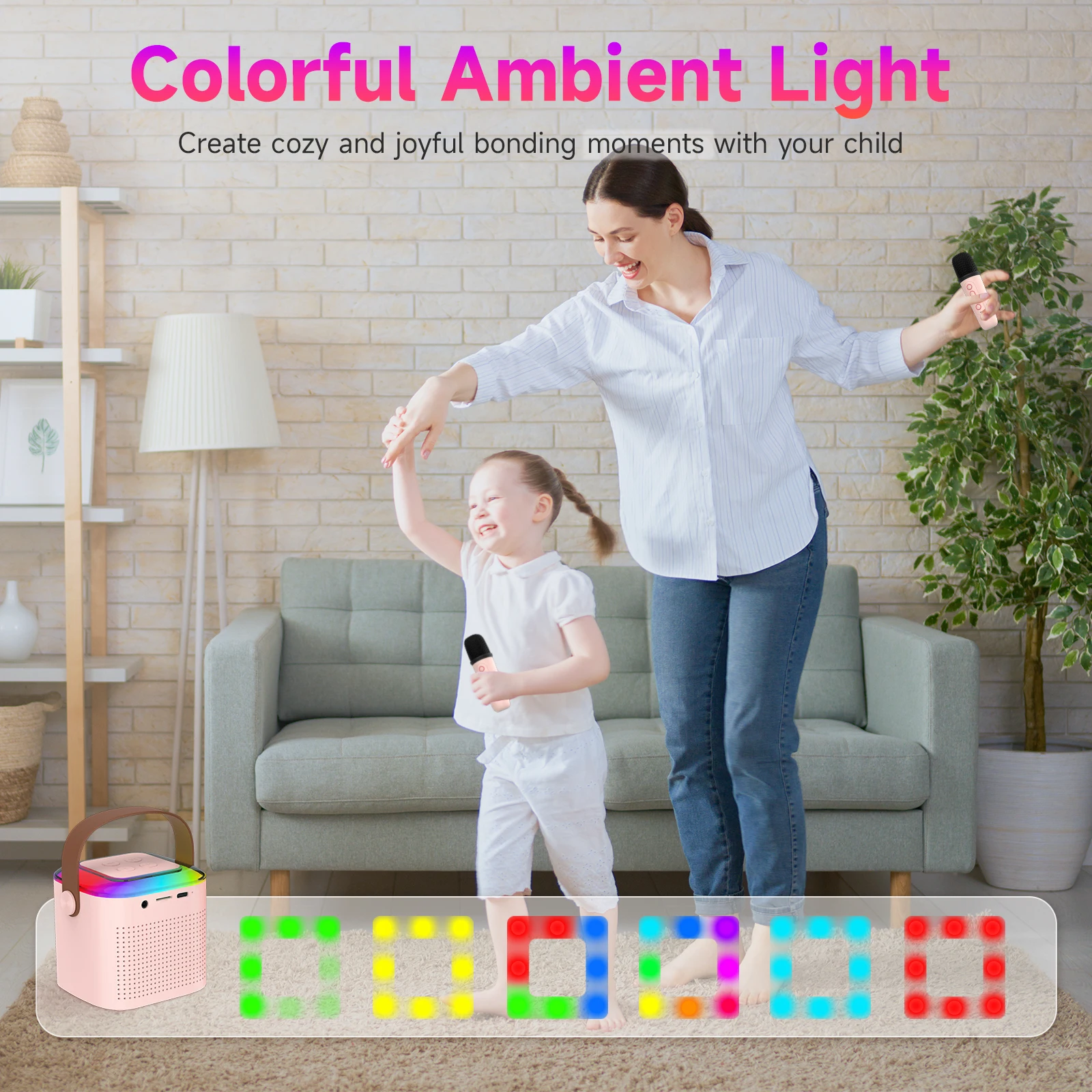 Караоке-машинка Высококачественная Bluetooth-аудиосистема маленький домашний