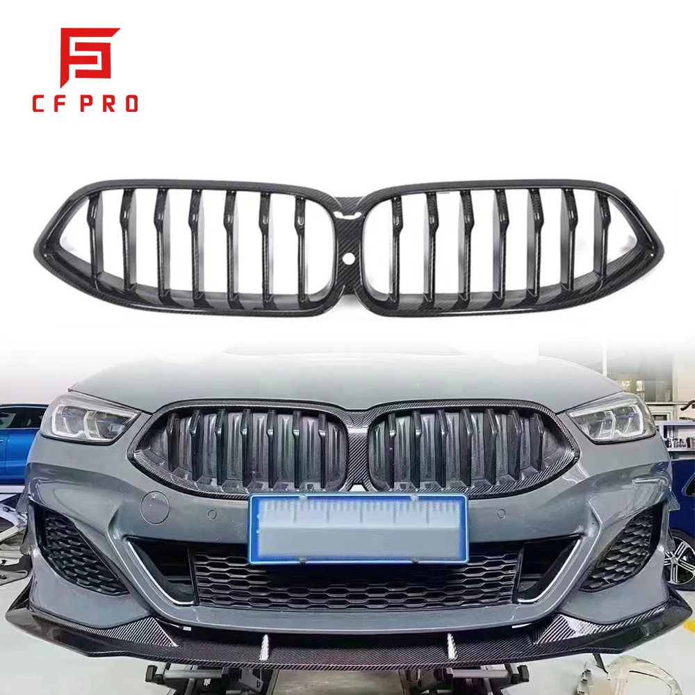 V-образный передний бампер из сухого углеродного волокна воздухозаборник